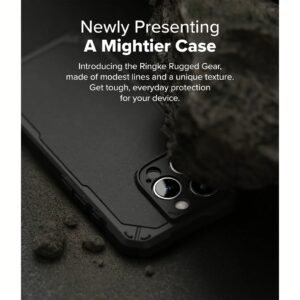 Ringke รุ่น Rugged Gear Magnetic - เคส iPhone 16 Pro Max - สี Black