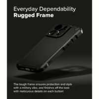 Ringke รุ่น Rugged Gear Magnetic - เคส iPhone 16 Pro Max - สี Black