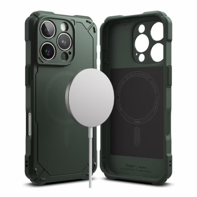 Ringke รุ่น Rugged Gear Magnetic - เคส iPhone 16 Pro Max - สี Dark Green