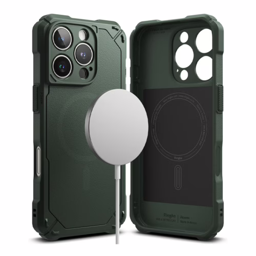 Ringke รุ่น Rugged Gear Magnetic - เคส iPhone 16 Pro Max - สี Dark Green