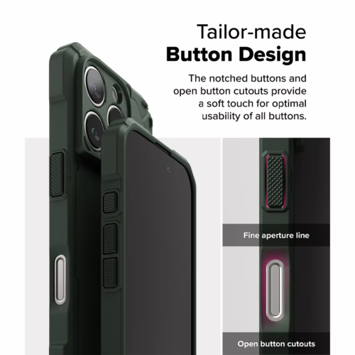 Ringke รุ่น Rugged Gear Magnetic - เคส iPhone 16 Pro Max - สี Dark Green