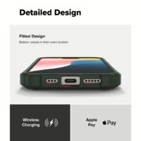 Ringke รุ่น Rugged Gear Magnetic - เคส iPhone 16 Pro Max - สี Dark Green