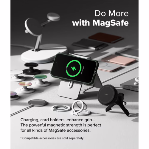 Ringke รุ่น Rugged Gear Magnetic - เคส iPhone 16 Pro Max - สี Dark Green