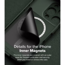 Ringke รุ่น Rugged Gear Magnetic - เคส iPhone 16 Pro Max - สี Dark Green