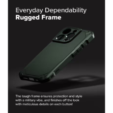 Ringke รุ่น Rugged Gear Magnetic - เคส iPhone 16 Pro Max - สี Dark Green