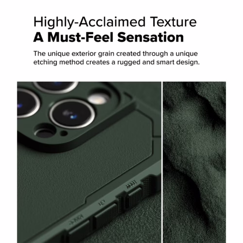 Ringke รุ่น Rugged Gear Magnetic - เคส iPhone 16 Pro Max - สี Dark Green