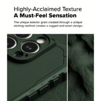 Ringke รุ่น Rugged Gear Magnetic - เคส iPhone 16 Pro Max - สี Dark Green