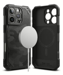 Ringke รุ่น Rugged Gear Magnetic - เคส iPhone 16 Pro Max - สี Camo Black