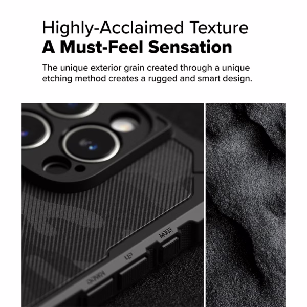 Ringke รุ่น Rugged Gear Magnetic - เคส iPhone 16 Pro Max - สี Camo Black