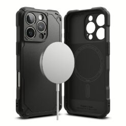 Ringke รุ่น Rugged Gear Magnetic - เคส iPhone 16 Pro - สี Black
