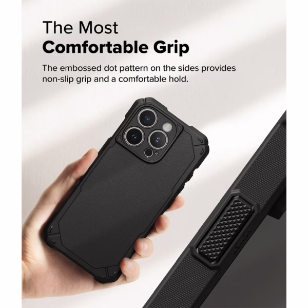 Ringke รุ่น Rugged Gear Magnetic - เคส iPhone 16 Pro - สี Black
