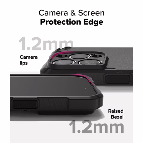 Ringke รุ่น Rugged Gear Magnetic - เคส iPhone 16 Pro - สี Black