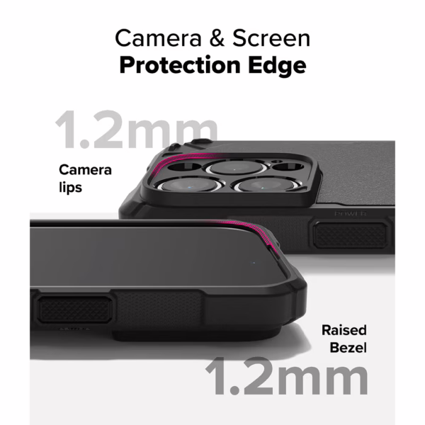 Ringke รุ่น Rugged Gear Magnetic - เคส iPhone 16 Pro - สี Black