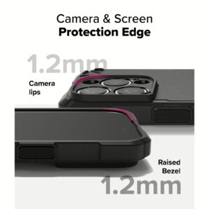 Ringke รุ่น Rugged Gear Magnetic - เคส iPhone 16 Pro - สี Black