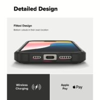 Ringke รุ่น Rugged Gear Magnetic - เคส iPhone 16 Pro - สี Black