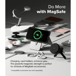 Ringke รุ่น Rugged Gear Magnetic - เคส iPhone 16 Pro - สี Black