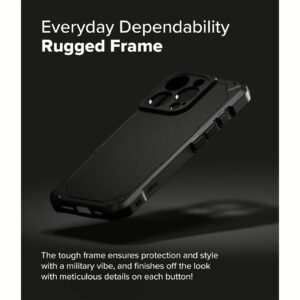 Ringke รุ่น Rugged Gear Magnetic - เคส iPhone 16 Pro - สี Black