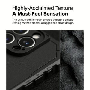 Ringke รุ่น Rugged Gear Magnetic - เคส iPhone 16 Pro - สี Black