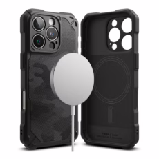 Ringke รุ่น Rugged Gear Magnetic - เคส iPhone 16 Pro - สี Camo Black