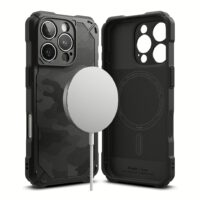 Ringke รุ่น Rugged Gear Magnetic - เคส iPhone 16 Pro - สี Camo Black