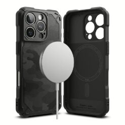 Ringke รุ่น Rugged Gear Magnetic - เคส iPhone 16 Pro - สี Camo Black