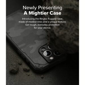Ringke รุ่น Rugged Gear Magnetic - เคส iPhone 16 Pro - สี Camo Black