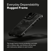Ringke รุ่น Rugged Gear Magnetic - เคส iPhone 16 Pro - สี Camo Black