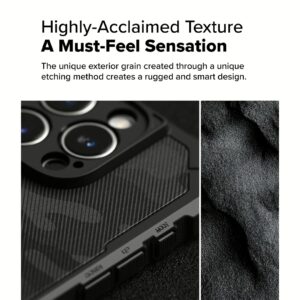 Ringke รุ่น Rugged Gear Magnetic - เคส iPhone 16 Pro - สี Camo Black