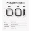 Ringke รุ่น Slim - เคส Apple Watch 10 (42mm) - สี Clear (1P) + สี Matte Black (1P) (แพ็ค 2 ชิ้น)