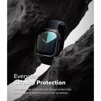 Ringke รุ่น Slim - เคส Apple Watch 10 (42mm) - สี Clear (1P) + สี Dark Gray (1P) (แพ็ค 2 ชิ้น)