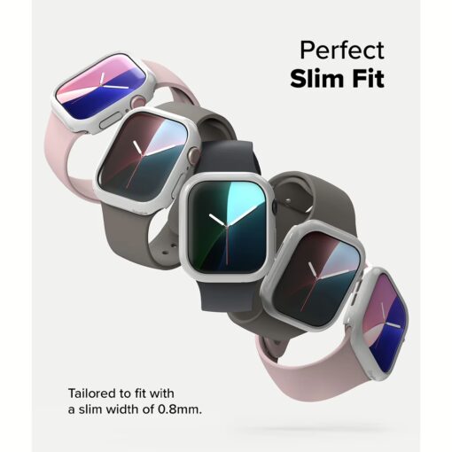 Ringke รุ่น Slim - เคส Apple Watch 10 (42mm) - สี Clear (1P) + สี Light Gray (1P) (แพ็ค 2 ชิ้น) - Image 4