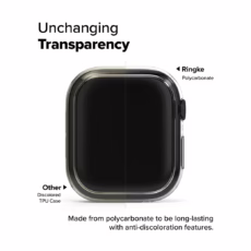 Ringke รุ่น Slim - เคส Apple Watch 10 (42mm) - สี Clear (1P) + สี Light Gray (1P) (แพ็ค 2 ชิ้น)