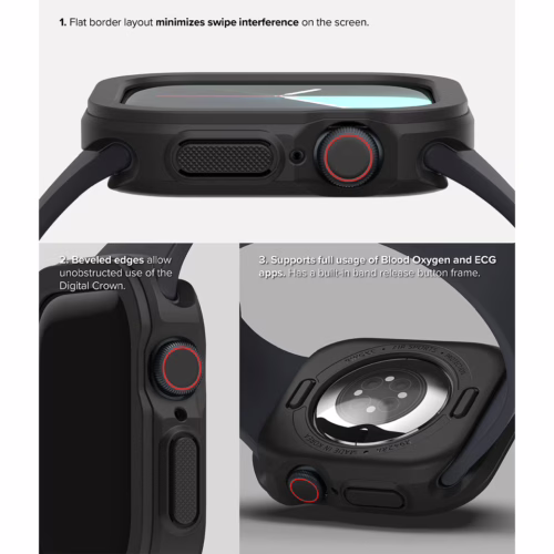 Ringke รุ่น Air Sports - เคส Apple Watch 10 (42mm) - สี Black