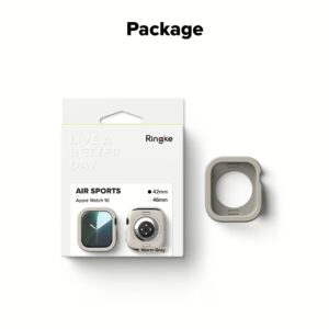 Ringke รุ่น Air Sports - เคส Apple Watch 10 (42mm) - สี Warm Gray 20 Ringke รุ่น Air Sports - เคส Apple Watch 10 (42mm) - สี Warm Gray