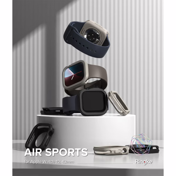 Ringke รุ่น Air Sports - เคส Apple Watch 10 (42mm) - สี Warm Gray