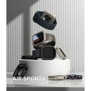 Ringke รุ่น Air Sports - เคส Apple Watch 10 (42mm) - สี Warm Gray 12 Ringke รุ่น Air Sports - เคส Apple Watch 10 (42mm) - สี Warm Gray