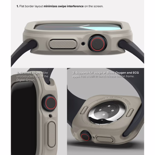 Ringke รุ่น Air Sports - เคส Apple Watch 10 (42mm) - สี Warm Gray