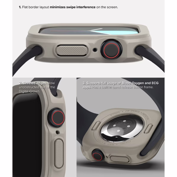 Ringke รุ่น Air Sports - เคส Apple Watch 10 (42mm) - สี Warm Gray