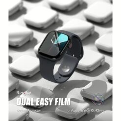 Ringke รุ่น Dual Easy - ฟิล์มกันรอย Apple Watch 10 (42mm) - แพ็ค 3 ชิ้น