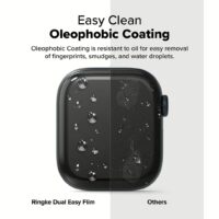 Ringke รุ่น Dual Easy - ฟิล์มกันรอย Apple Watch 10 (42mm) - แพ็ค 3 ชิ้น
