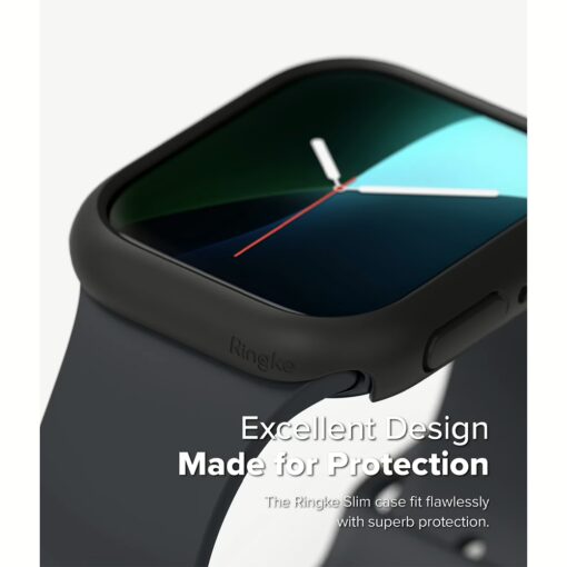 Ringke รุ่น Slim - เคส Apple Watch 10 (46mm) - สี Clear (1P) + สี Matte Black (1P) (แพ็ค 2 ชิ้น) - Image 4