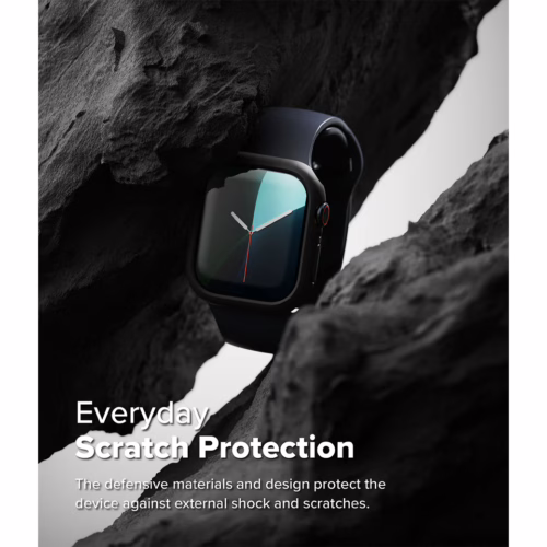 Ringke รุ่น Slim - เคส Apple Watch 10 (46mm) - สี Clear (1P) + สี Matte Black (1P) (แพ็ค 2 ชิ้น)
