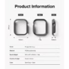 Ringke รุ่น Slim - เคส Apple Watch 10 (46mm) - สี Clear (1P) + สี Dark Gray (1P) (แพ็ค 2 ชิ้น)