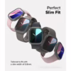 Ringke รุ่น Slim - เคส Apple Watch 10 (46mm) - สี Clear (1P) + สี Dark Gray (1P) (แพ็ค 2 ชิ้น)