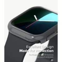Ringke รุ่น Slim - เคส Apple Watch 10 (46mm) - สี Clear (1P) + สี Dark Gray (1P) (แพ็ค 2 ชิ้น)
