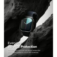 Ringke รุ่น Slim - เคส Apple Watch 10 (46mm) - สี Clear (1P) + สี Dark Gray (1P) (แพ็ค 2 ชิ้น)