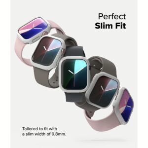 Ringke รุ่น Slim - เคส Apple Watch 10 (46mm) - สี Clear (1P) + สี Light Gray (1P) (แพ็ค 2 ชิ้น)