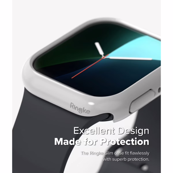 Ringke รุ่น Slim - เคส Apple Watch 10 (46mm) - สี Clear (1P) + สี Light Gray (1P) (แพ็ค 2 ชิ้น)