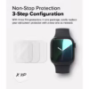 Ringke รุ่น Dual Easy - ฟิล์มกันรอย Apple Watch 10 (46mm) - แพ็ค 3 ชิ้น