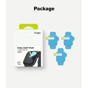 Ringke รุ่น Dual Easy - ฟิล์มกันรอย Apple Watch 10 (46mm) - แพ็ค 3 ชิ้น 21 Ringke รุ่น Dual Easy - ฟิล์มกันรอย Apple Watch 10 (46mm) - แพ็ค 3 ชิ้น